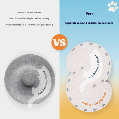 Nido Rascador Plegable Semicerrado en Fieltro para Gatos - Image 15