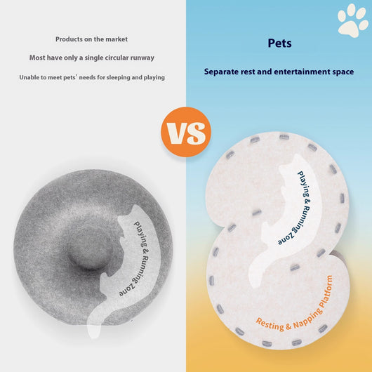 Nido Rascador Plegable Semicerrado en Fieltro para Gatos - Image 15
