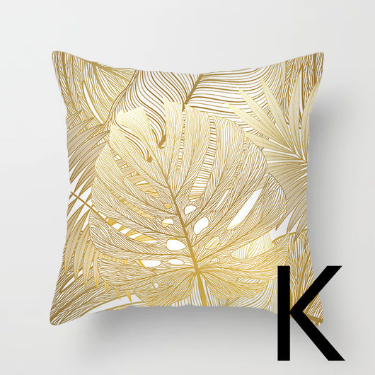 Almohada de Respaldo Flanela Dorada con Flores y Lentejuelas - Image 12
