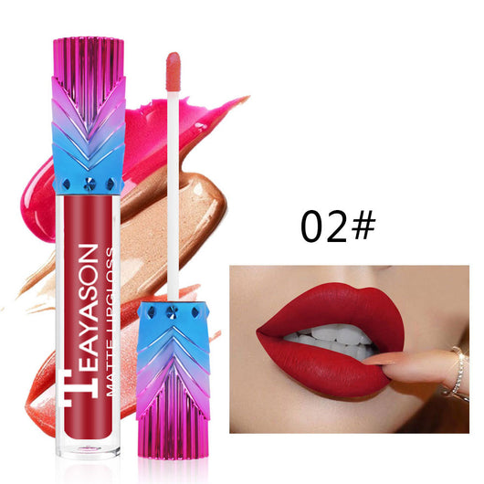 Labial Glaseado Rojo Intenso de Larga Duración - Fórmula Antiadherente - Image 9