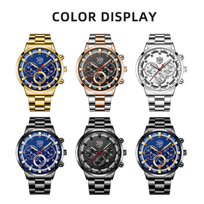 Reloj de Cuarzo Luminoso para Hombre - Elegancia Empresarial - Image 13