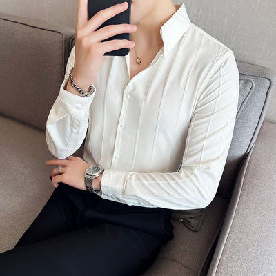 Camisa Ejecutiva de Manga Larga para Hombre - Estilo Profesional - Image 5