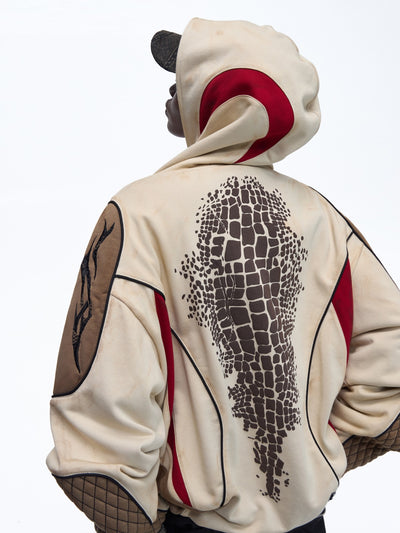 Sudadera con Capucha Racing Elements Bloques de Color con Bordados - Image 5