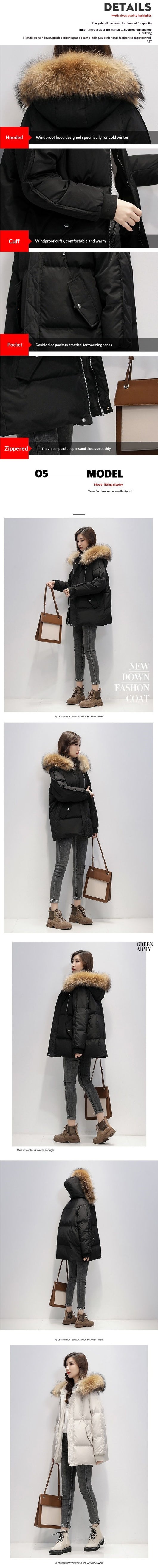 Chaqueta Acolchada Corta Talla Grande para Mujeres Petite - Image 11