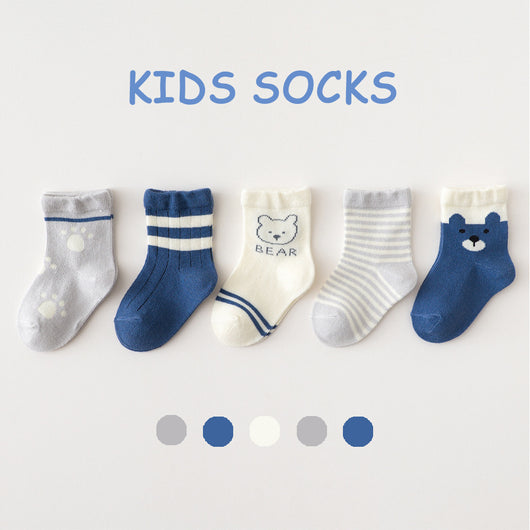 5 Pares de Calcetines Finos para Niños Primavera y Verano - Image 21