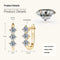 Moissanite Earrings For Women Temperament Wild Gold Plated