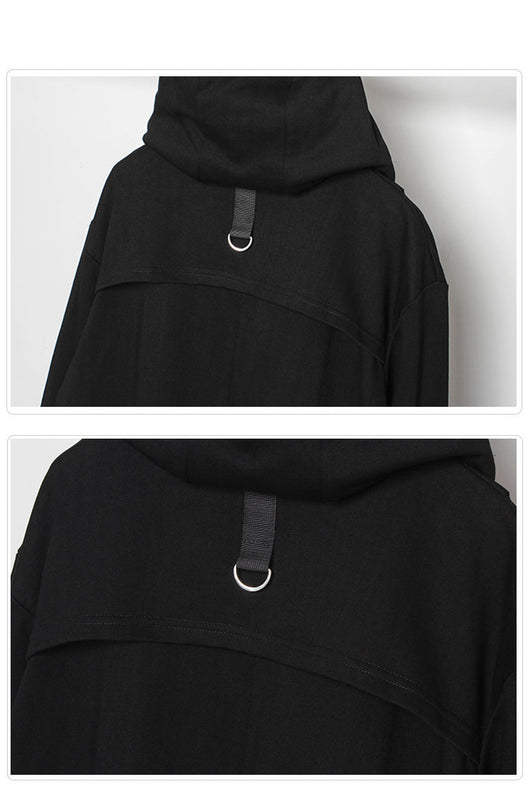Abrigo Hoodie Yamamoto para Hombre - Diseño Elegante y Versátil - Image 13