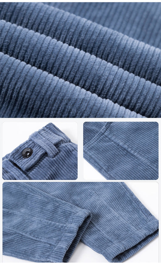 Pantalones de Pana Talle Alto Acolchados Casual - Image 8