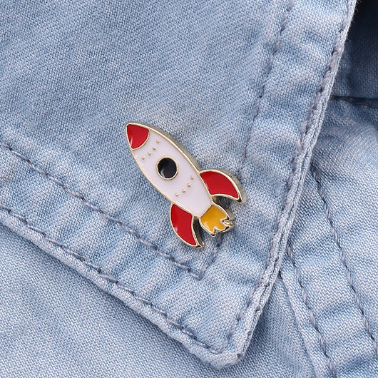 Broche Cohete Multicolor para Abrigos y Accesorios de Moda - Image 9
