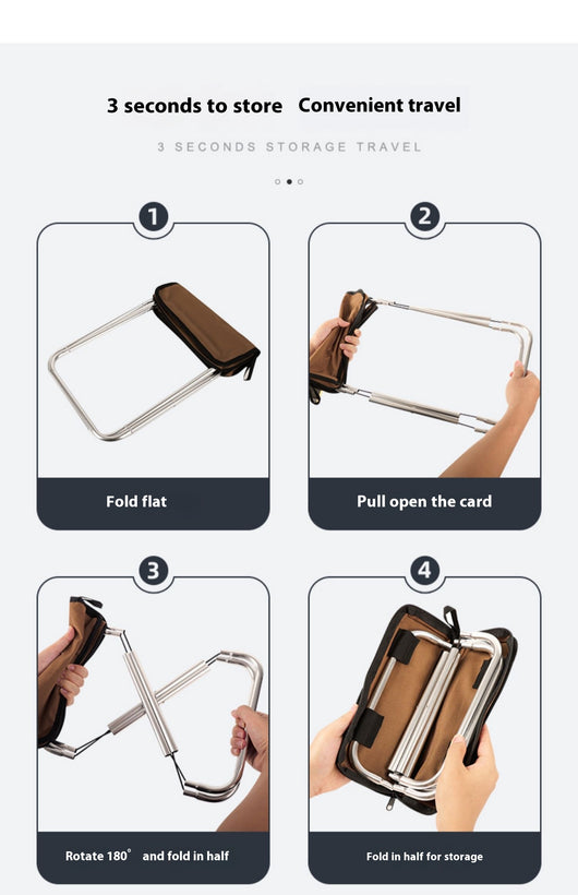 Asiento Portátil Plegable para Colas - Tren de Alta Velocidad - Image 14