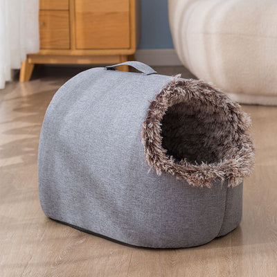 Nido Térmico para Gatos con Forro Polar - Saco de Dormir Cerrado Otoño e Invierno - Image 2