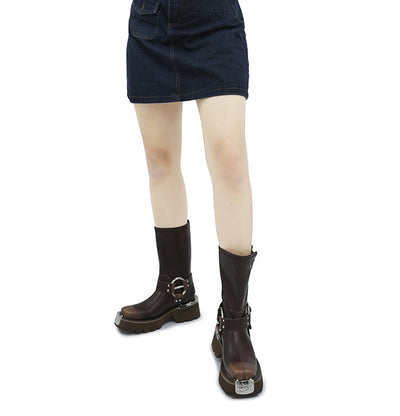 Botas Vaqueras Marrones con Tacón Elevador - Estilo Western Versátil - Image 13