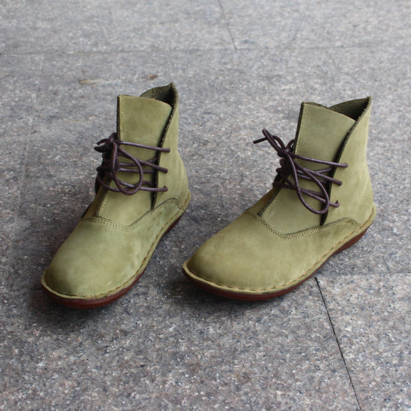 Botas Literarias Retro de Suela Suave para Mujer
