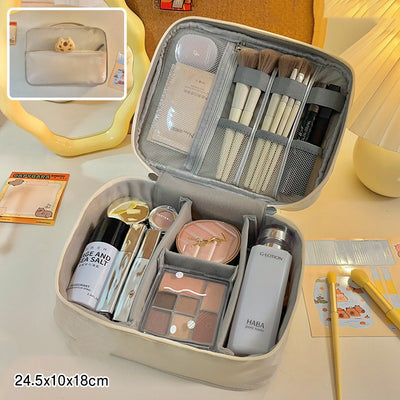 Bolsa de Cosméticos Organizadora de Gran Capacidad con Compartimentos - Image 5