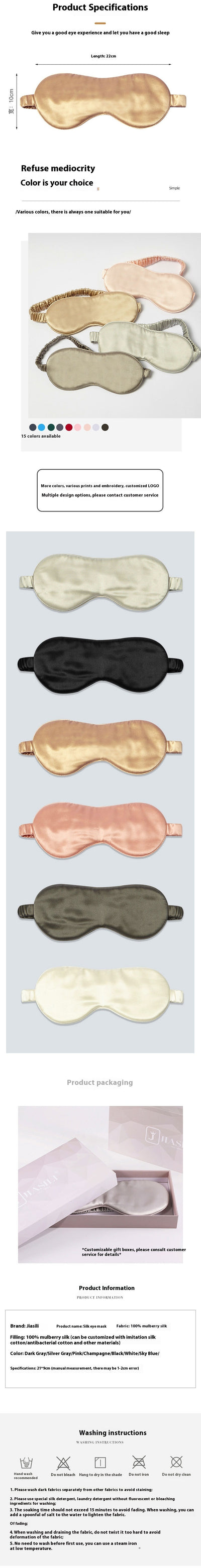 Antifaz de Seda Gruesa Brillante 22M - Protección Ocular Premium - Image 17