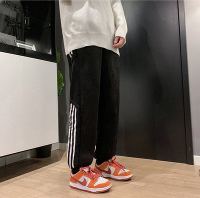 Pantalones Deportivos Hombre Otoño-Invierno con Forro Polar y Bloques de Color - Image 12