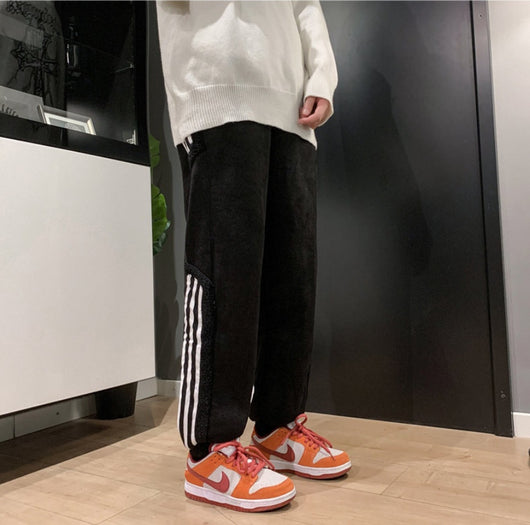 Pantalones Deportivos Hombre Otoño-Invierno con Forro Polar y Bloques de Color - Image 12