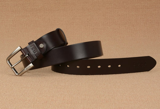 Cinturón de Cuero Genuino para Hombre con Hebilla de Pasador - Image 21