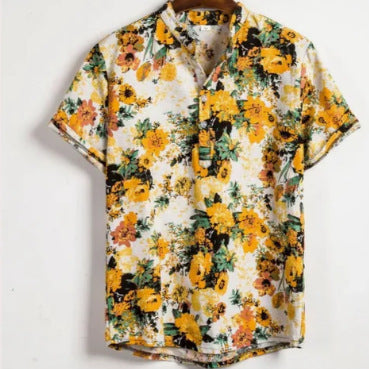 Camisa Hawaiana de Manga Corta con Solapa - Image 22