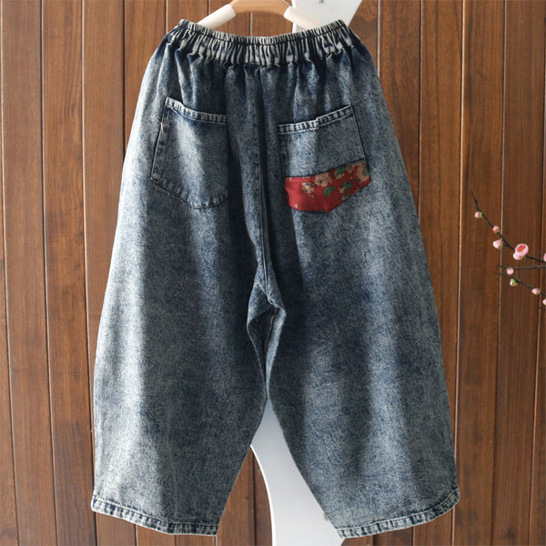 Pantalones Harem Ajustadores Talla Grande con Cintura Elástica