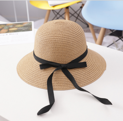 Sombrero de Paja para Mujer con Lazo Plegable y Ala Ancha - Image 4