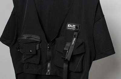 Camiseta Táctica de Dos Piezas Suelta para Hombre - Image 10