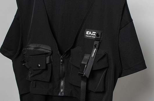 Camiseta Táctica de Dos Piezas Suelta para Hombre - Image 10