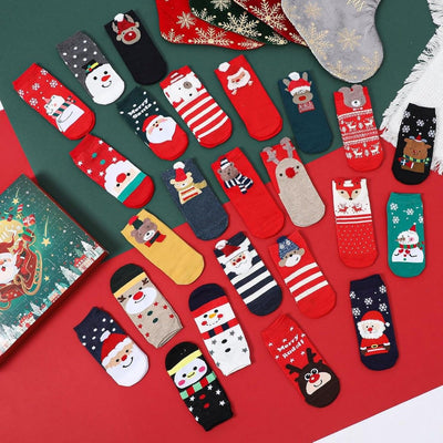 Calcetines Navideños Sorpresa en Caja - Decoraciones Temáticas Miniatura - Image 10