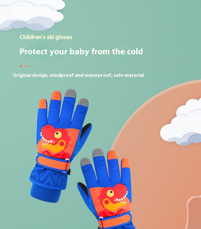 Guantes Térmicos Acolchados para Niños con Diseño de Dinosaurio - Image 9