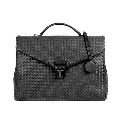 Maletín Casual Hombre Tejido Entrelazado para Negocios - Image 13