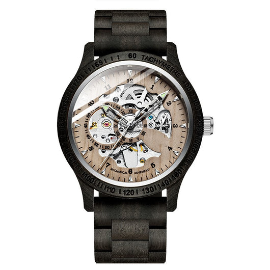 Reloj Mecánico Automático Hueco de Sándalo para Hombre - Image 10