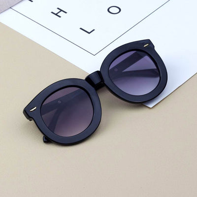 Gafas de Sol Infantiles con Montura Grande Redonda y Detalles Reflectantes - Image 8