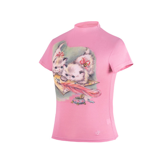 Playera para Gato con Estampado de Tinta Blanca sin Pegamento - Tres Colores - Image 6