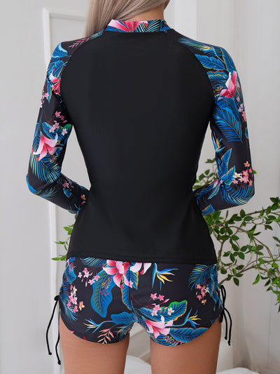 Traje de Baño Conservador Dos Piezas con Cierre Frontal y Manga Larga para Mujer - Image 21