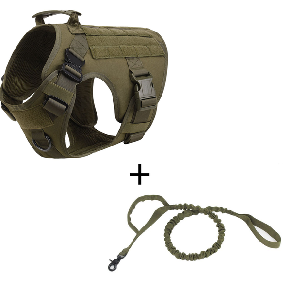 Chaleco Táctico para Perros con Correas de Control