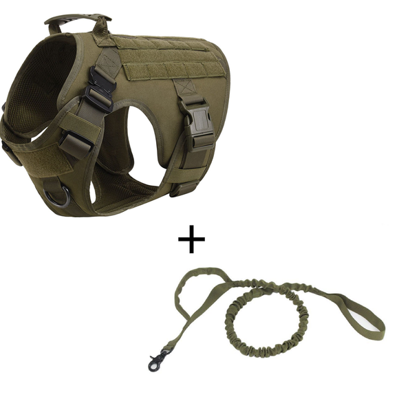Chaleco Táctico para Perros con Correas de Control