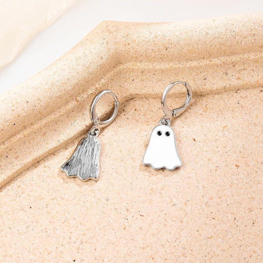 Aretes de Aro con Fantasma Dorado para Halloween - Image 17