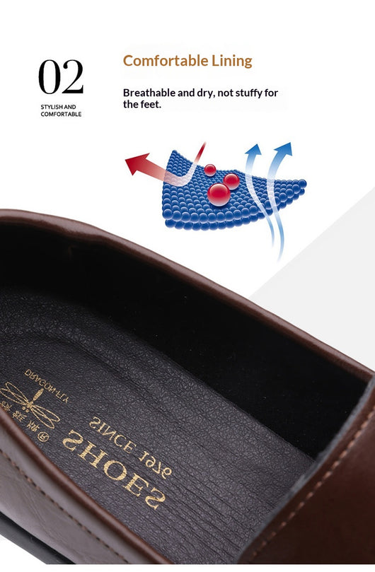 Zapatos Casuales de Cuero Transpirable para Hombre con Suela Suave - Image 31