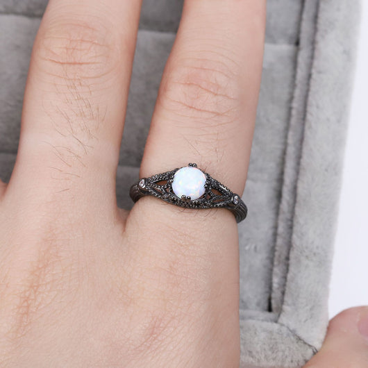 Anillo de Plata con Baño Negro - Diseño Personalizado - Image 4