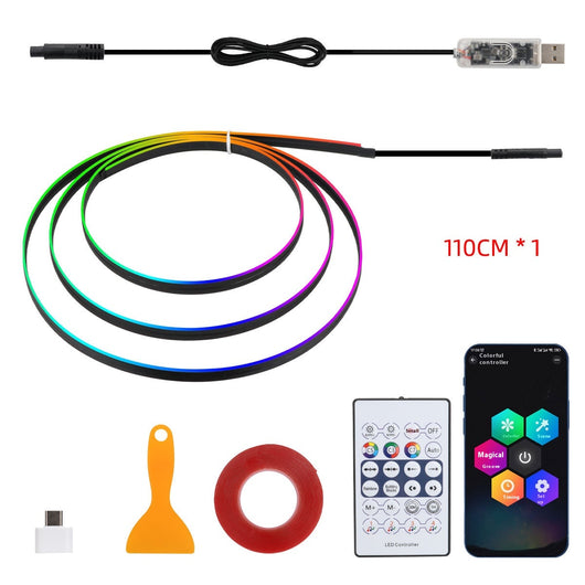 Luz Ambiental LED para Interior de Auto con Control de Color - Image 19