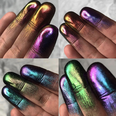Sombra de Ojos Camaleón con Brillo Diamantado y Efecto Luz Cambiante - Image 9