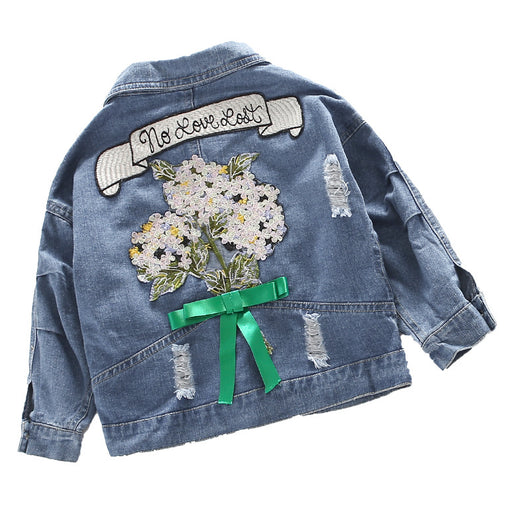 Chaqueta Denim con Solapa para Niñas - Cómoda y Versátil - Image 5