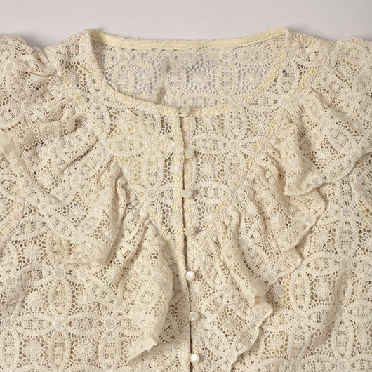 Blusa Elegante de Encaje con Bordado de Flor de Loto, Manga Larga Estilo Francés - Image 15