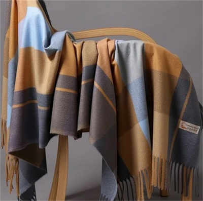 Bufanda de Cachemira con Lunares para Otoño e Invierno - Image 89