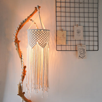 Lámpara Colgante Tejida a Mano Estilo Bohemio para Decoración - Image 2
