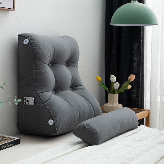 Cojín de Soporte Lumbar para Cama Extraíble y Lavable