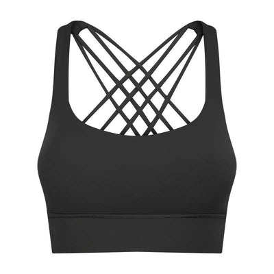 Sujetador Deportivo Mujer con Espalda Cruzada y Fruncido - Image 12