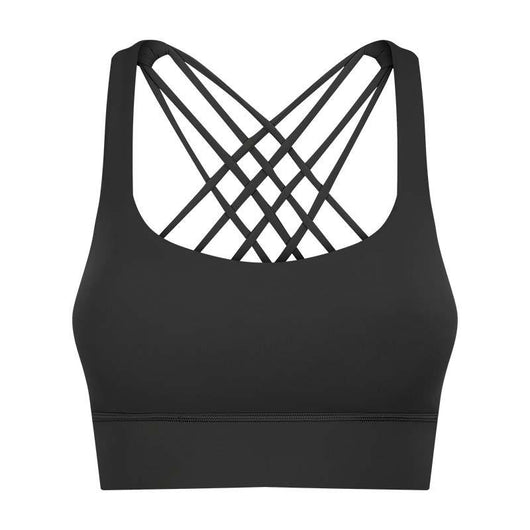 Sujetador Deportivo Mujer con Espalda Cruzada y Fruncido - Image 12