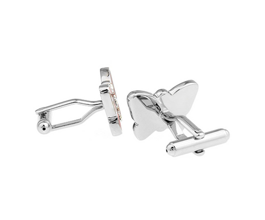 Botones de Puño Francés con Mariposa Esmaltada y Diamantes - Image 12