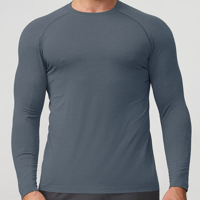 Playera Deportiva Manga Larga Transpirable de Secado Rápido para Hombre - Image 3